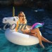 GoFloats Unicorn Party Tube Inflatable Swimming Pool Raft, Float In Style, for Adults and Kids   556079021